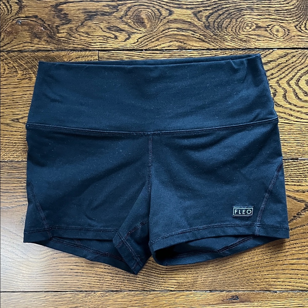 Fleo Women's Midnight Black Athletic Shorts